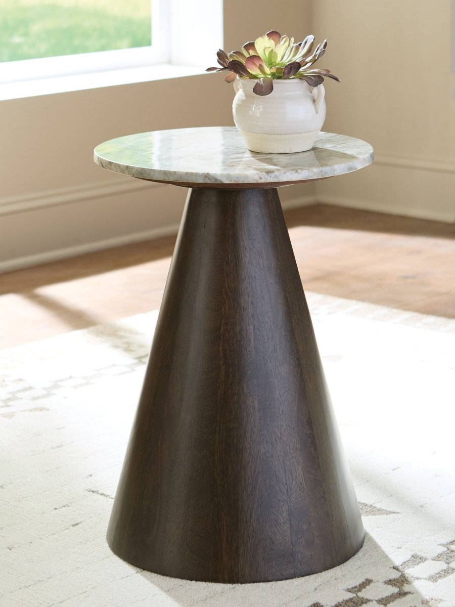Waltnor - Gray / White / Brown - Accent Table Accent Tables by Signature Design by Ashley® - Walls Furniture & Mattress