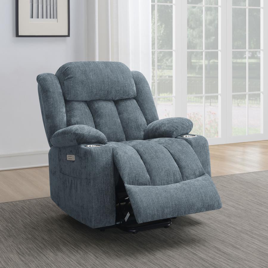 Houston - Upholstered Power Lift Recliner Chair Lift Chairs by CoasterEveryday - Walls Furniture & Mattress