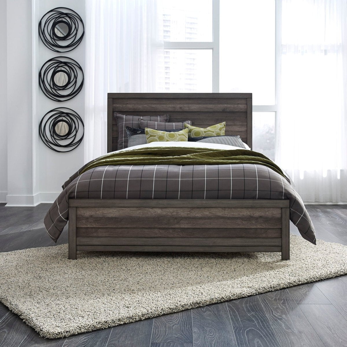 Tanners Creek - Panel Bed, Dresser & Mirror 3 Piece Bedroom Sets by Liberty Furniture - Walls Furniture & Mattress