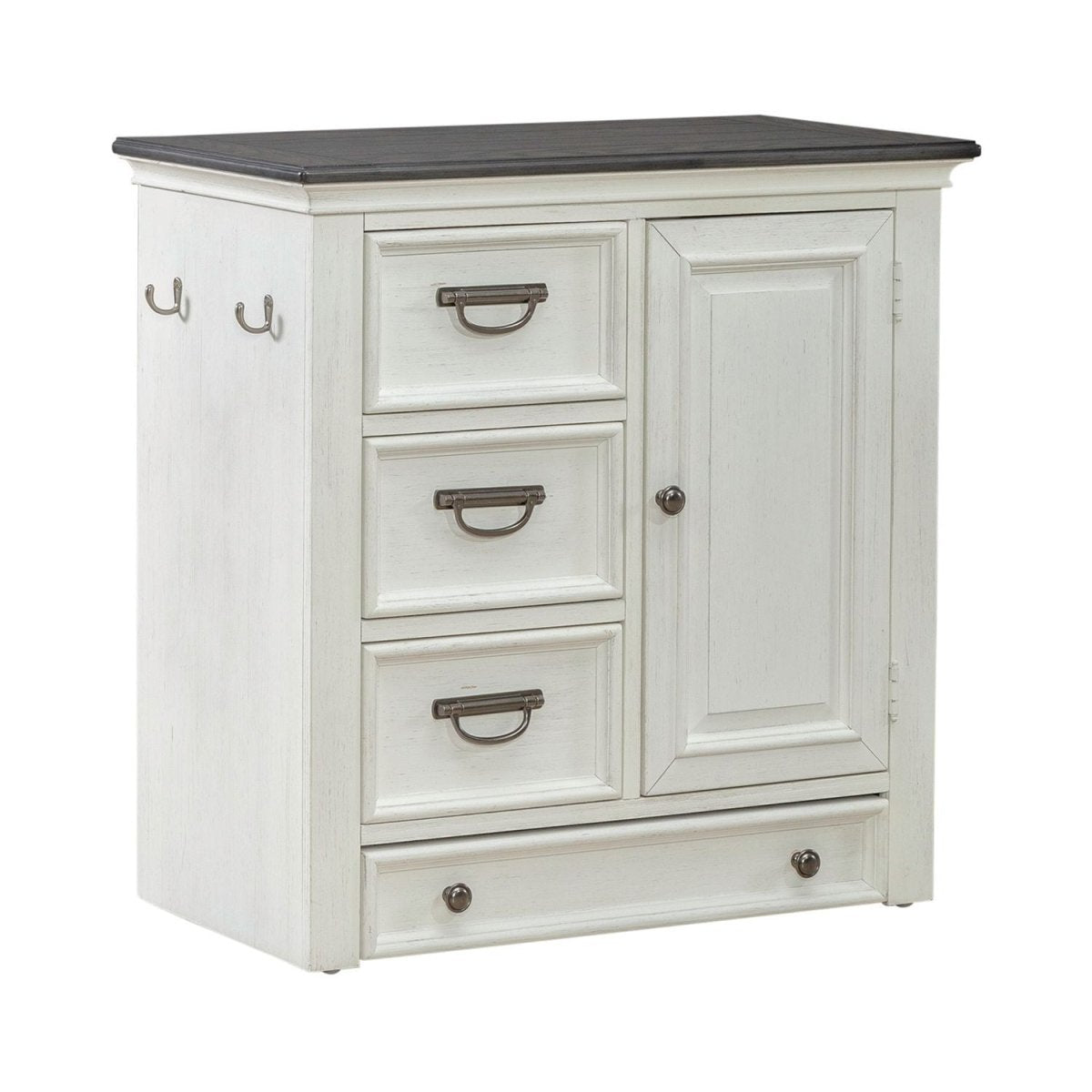 Allyson Park - Pet Feeder - Charcoal Feeder Cabinets by Liberty Furniture - Walls Furniture & Mattress