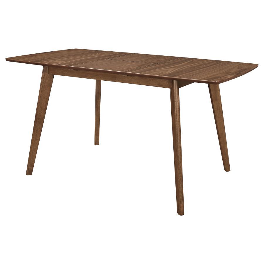 Alfredo - Extension Leaf Dining Table - Natural Walnut Dining Tables with Extensions by CoasterEveryday - Walls Furniture & Mattress