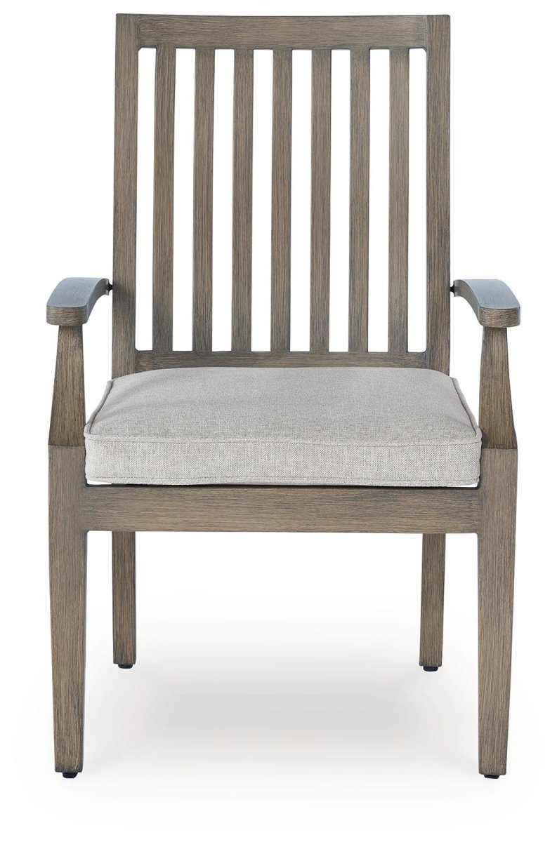 Rainier Ranch - Arm Chair With Cushion (Set of 2) - Brown / Beige Chair Sets by Signature Design by Ashley® - Walls Furniture & Mattress