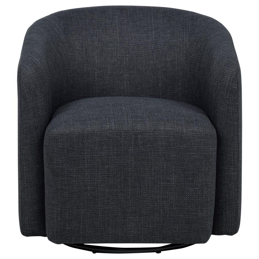 Mossbrook - Fabric Upholstered Swivel Accent Chair Swivel Chairs by Coaster Fine Furniture - Walls Furniture & Mattress