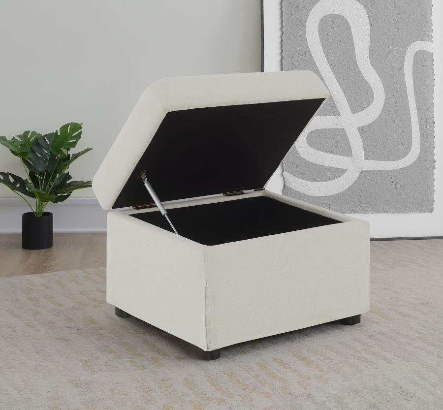 Winter - Upholstered Hydraulic Lift Top Storage Ottoman Storage Ottomans by Coaster Fine Furniture - Walls Furniture & Mattress
