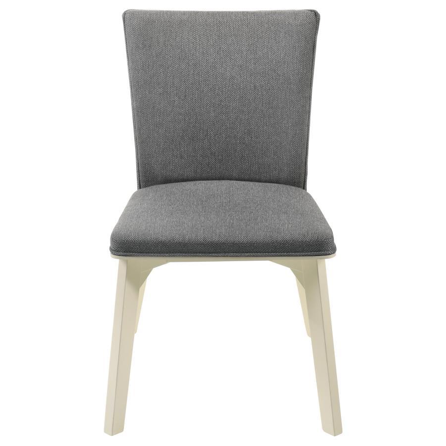 Biloxi - Upholstered Dining Side Chair (Set of 2) - Gray Chair Sets by Coaster Fine Furniture - Walls Furniture & Mattress
