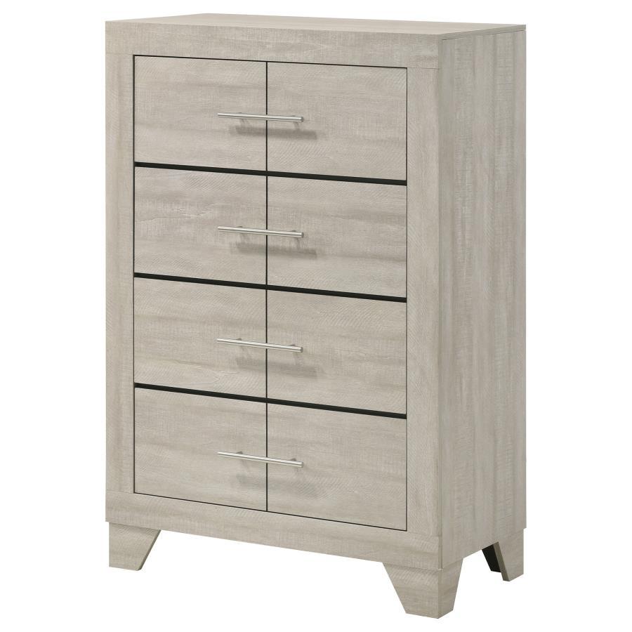 Trenton - 4 - Drawer Bedroom Chest Of Drawers - Rustic Cream Accent Chests by Coaster Fine Furniture - Walls Furniture & Mattress