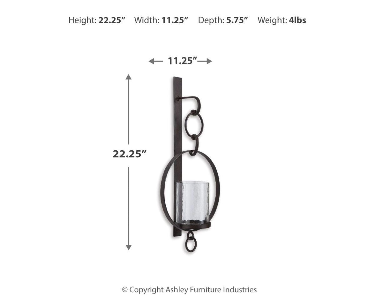 Ogaleesha - Wall Sconce - Brown Sconces by Signature Design by Ashley® - Walls Furniture & Mattress