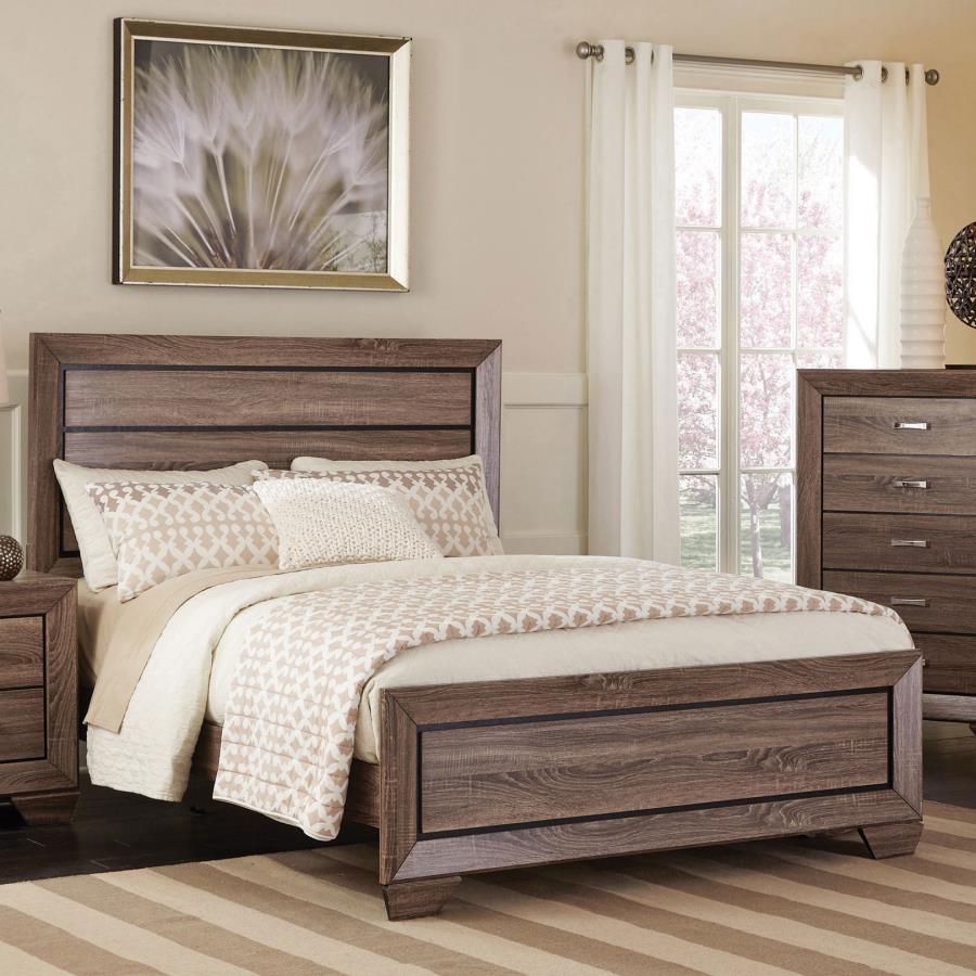 Kauffman - Wood Panel Bed Panel Beds by CoasterEveryday - Walls Furniture & Mattress