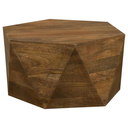Zalika - Hexagonal Solid Mango Wood Table End Tables by Coaster Fine Furniture - Walls Furniture & Mattress