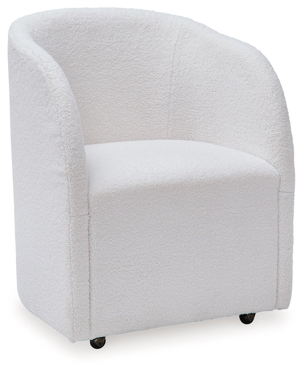Rowanbeck - Dining Upholstered Arm Chair (Set of 2) - Ivory Chair Sets by Signature Design by Ashley® - Walls Furniture & Mattress