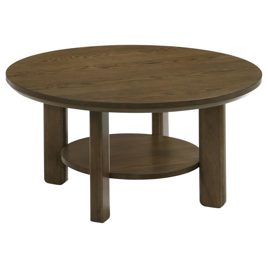 Ottowa - Round Wood Table With Shelf End Tables by Coaster Fine Furniture - Walls Furniture & Mattress