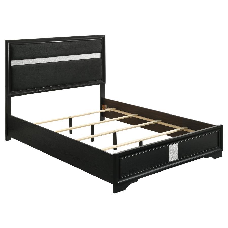 Miranda - Panel Bedroom Set - Black 4 Piece Bedroom Sets by Coaster Fine Furniture - Walls Furniture & Mattress