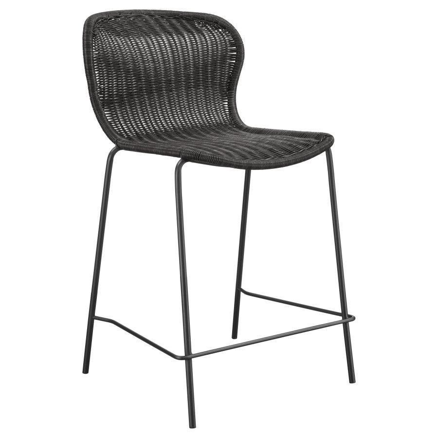 Mckinley - Faux Rattan Metal Chair (Set of 2) Stool Sets by CoasterEssence - Walls Furniture & Mattress