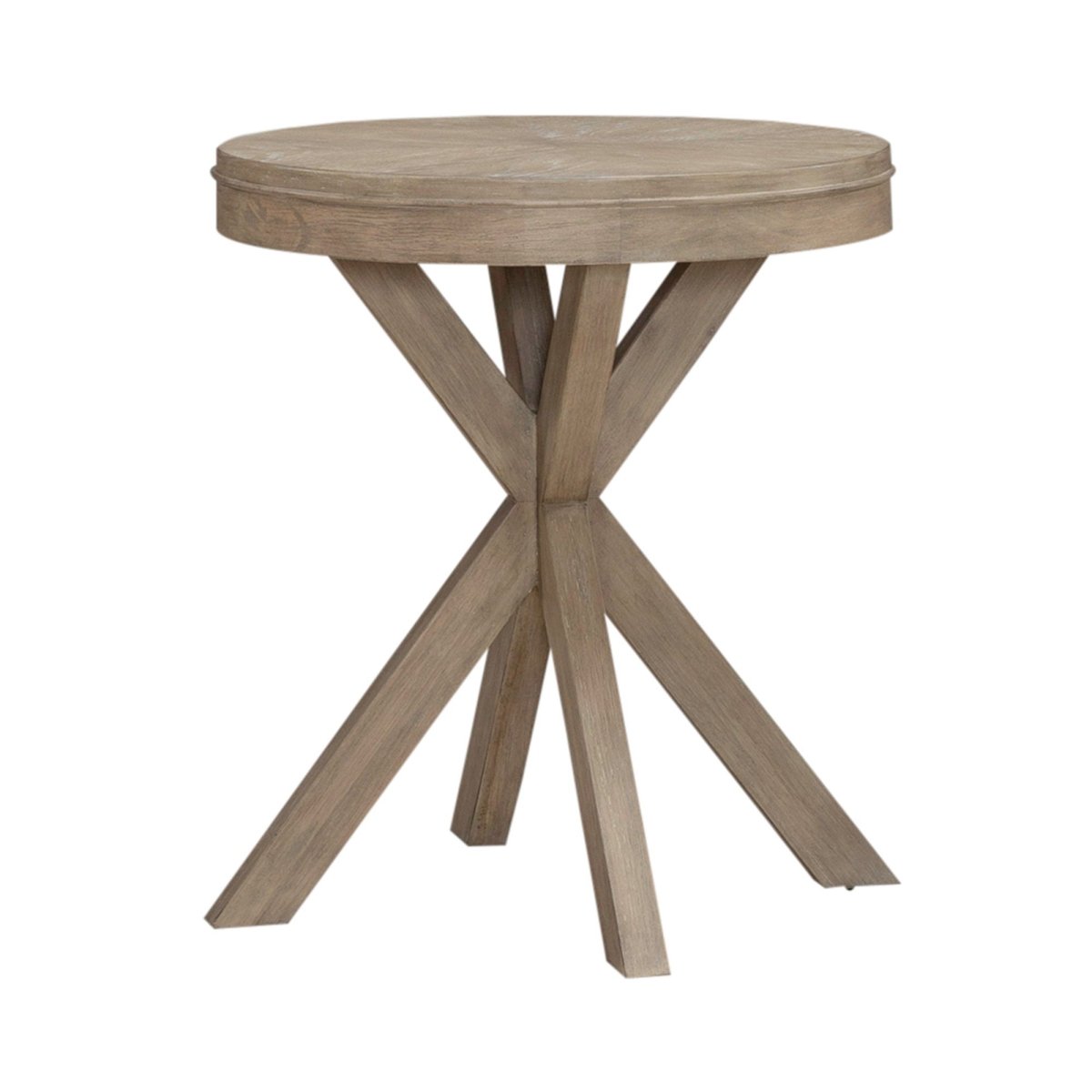 Brentwood - Round End Table - Sandstone End Tables by Liberty Furniture - Walls Furniture & Mattress