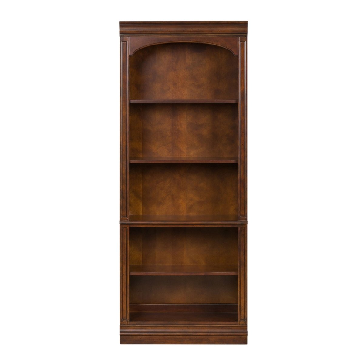 Brayton Manor - Jr Executive Open Bookcase - Dark Brown Standard Bookcases by Liberty Furniture - Walls Furniture & Mattress