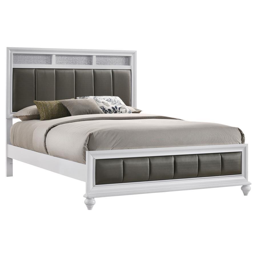 Barzini - Upholstered Panel Bed Panel Beds by CoasterEveryday - Walls Furniture & Mattress