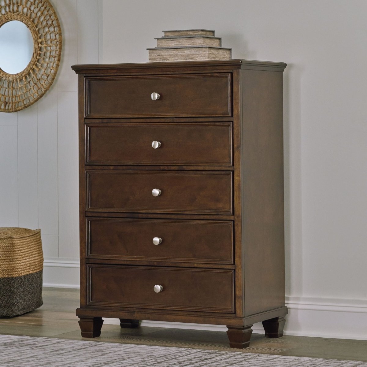 Danabrin - Five Drawer Chest - Brown Accent Chests by Signature Design by Ashley® - Walls Furniture & Mattress
