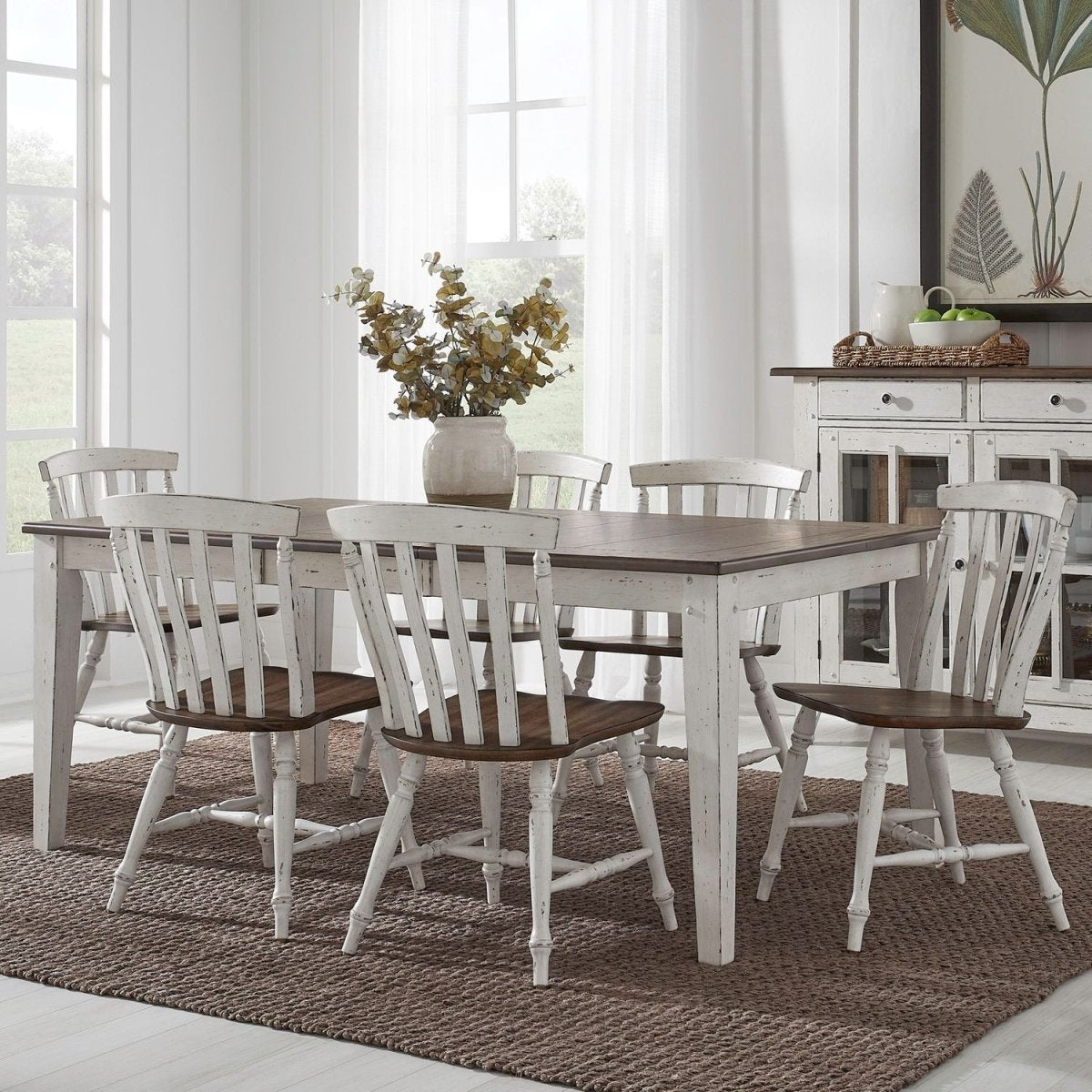Al Fresco - Rectangular Table Set 5 Piece Dining Room Sets by Liberty Furniture - Walls Furniture & Mattress