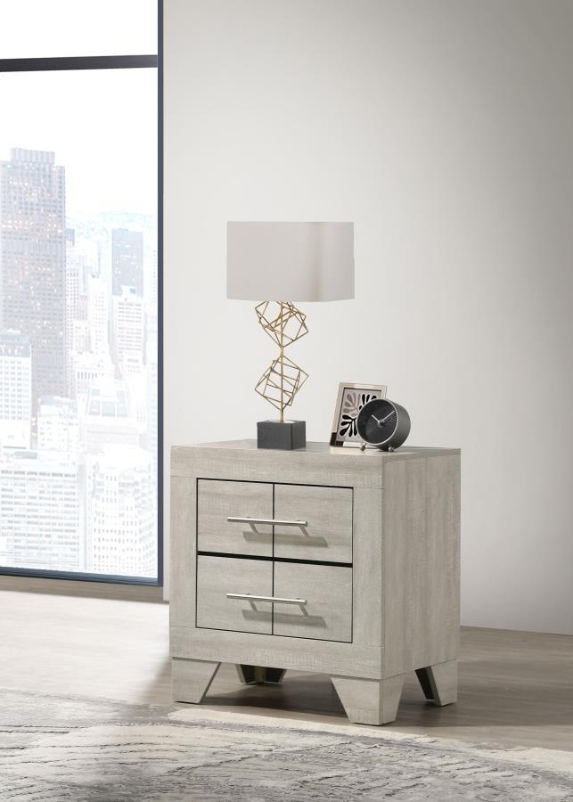 Trenton - 2 - Drawer Nightstand Bedside Table - Rustic Cream Accent Nightstands by Coaster Fine Furniture - Walls Furniture & Mattress