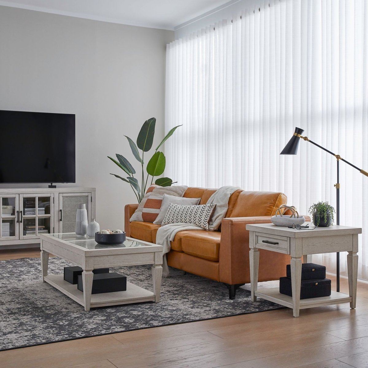 Caruso Heights - 3 Piece Set - White Table Sets by Liberty Furniture - Walls Furniture & Mattress