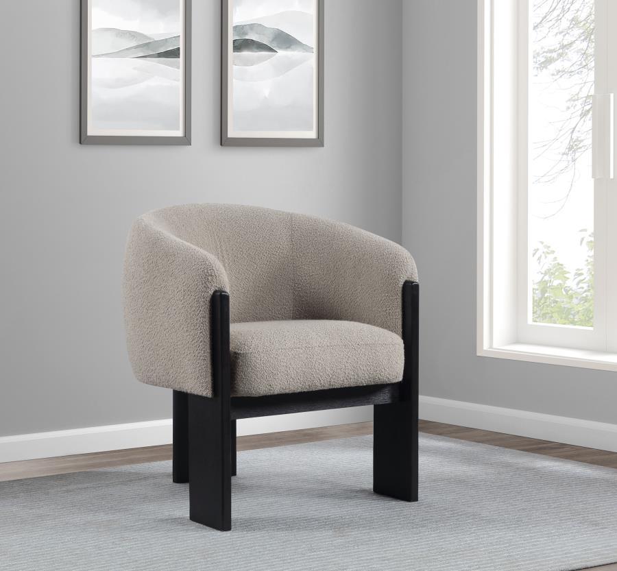 Valdez - Boucle Upholstered Barrel Back Accent Chair Accent Chairs by CoasterEveryday - Walls Furniture & Mattress