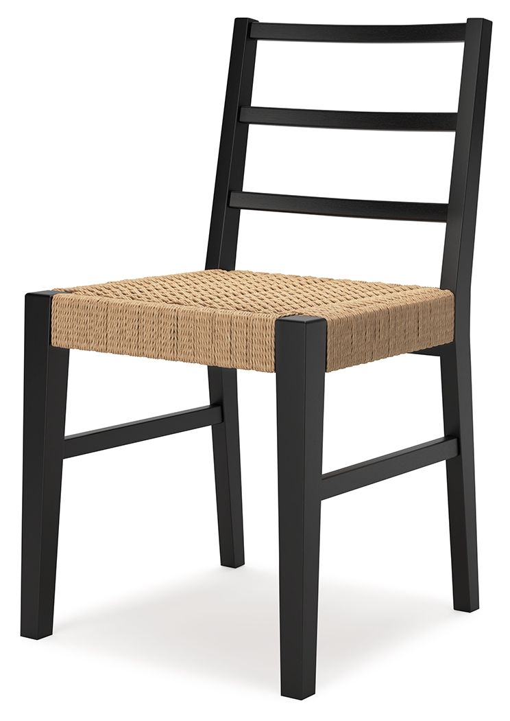Isanti - Light Brown / Black - Dining Room Side Chair (Set of 2) Chair Sets by Millennium® by Ashley - Walls Furniture & Mattress
