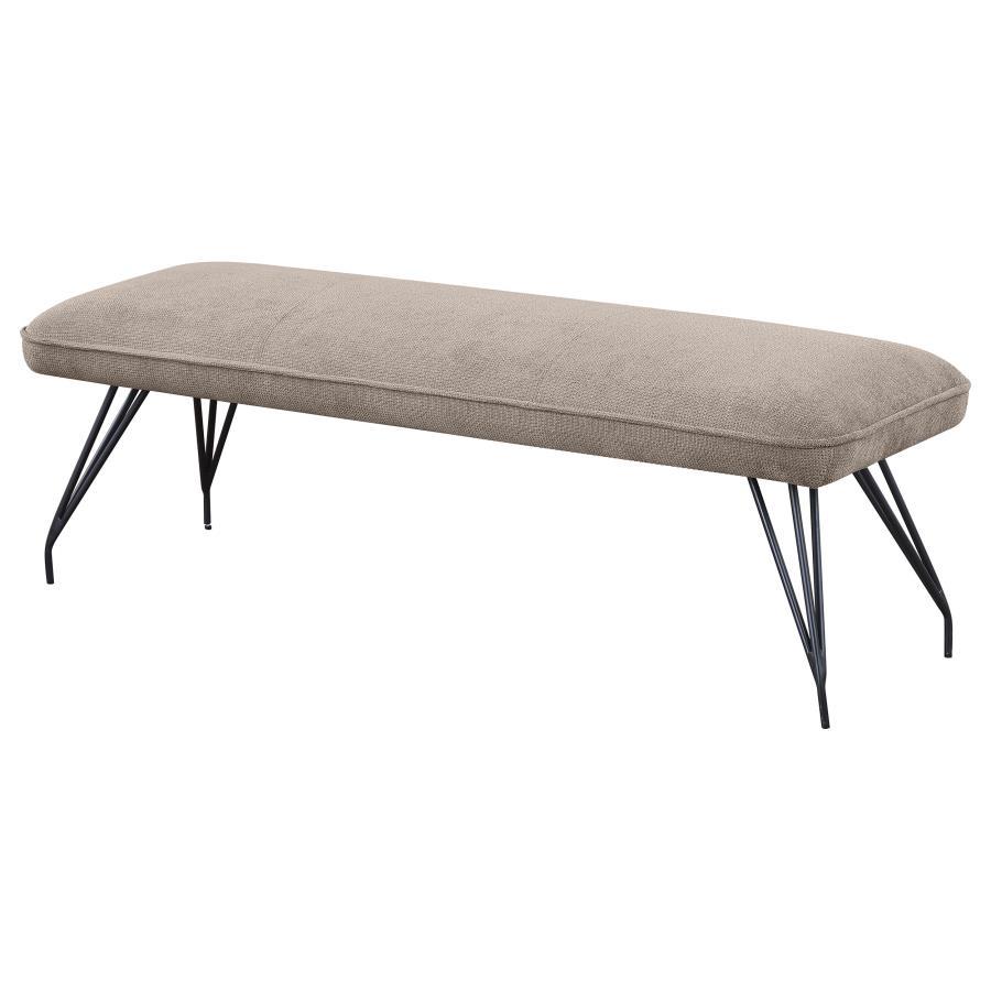 Dodson - Fabric Upholstered Dining Bench Upholstered Benches by Coaster Fine Furniture - Walls Furniture & Mattress