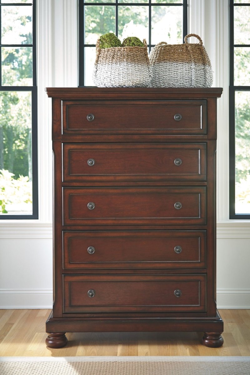 Porter - Chest - Rustic Brown Accent Chests by Millennium® by Ashley - Walls Furniture & Mattress