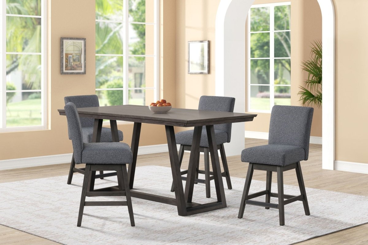 High Line - Counter Dining Set 5 Piece Dining Room Sets by New Classic - Walls Furniture & Mattress