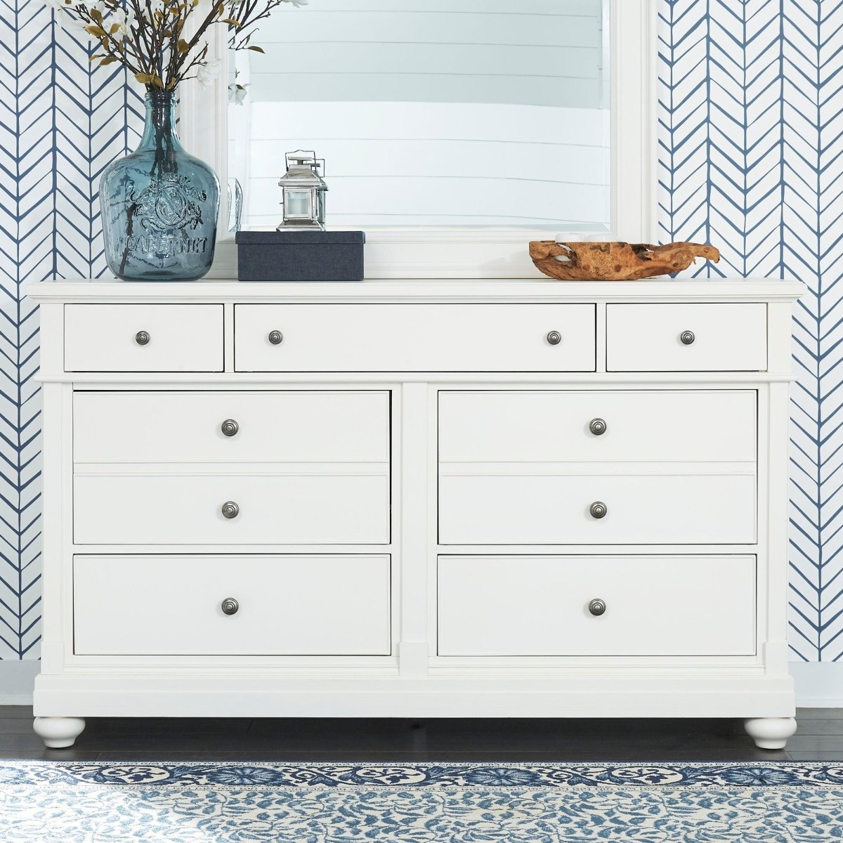 Harbor View - 7 Drawer Dresser - White Dressers by Liberty Furniture - Walls Furniture & Mattress