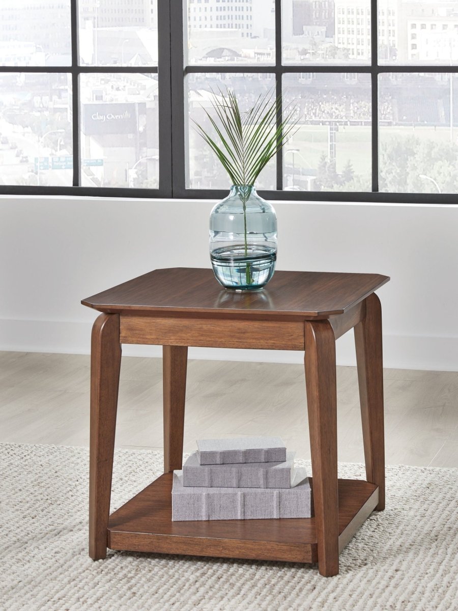Trenmour - Square End Table - Medium Brown End Tables by Signature Design by Ashley® - Walls Furniture & Mattress