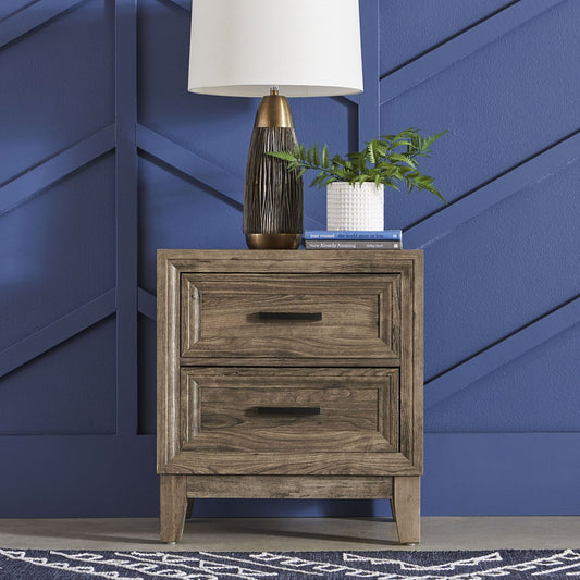 Ridgecrest - 2 Drawer Nightstand - Light Brown Accent Nightstands by Liberty Furniture - Walls Furniture & Mattress