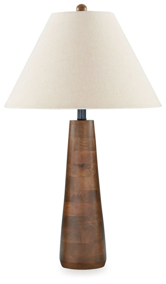 Danset - Wood Lamp Floor Lamps by Signature Design by Ashley® - Walls Furniture & Mattress
