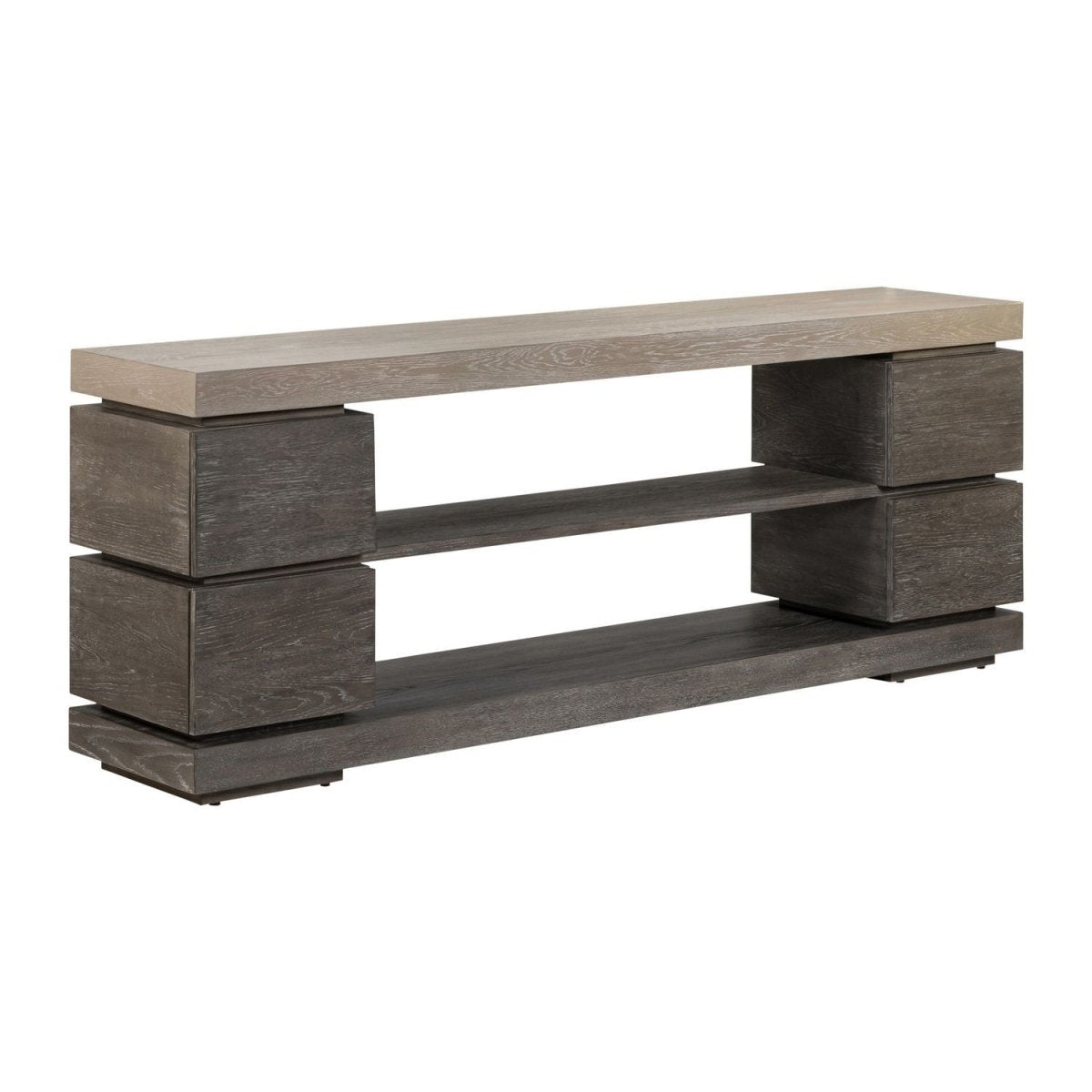 Piedmont - 84'' TV Console - Charcoal / Ash TV Stands by Liberty Furniture - Walls Furniture & Mattress