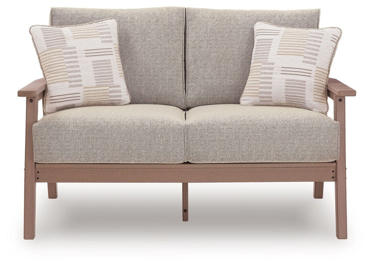 Grover Beach - Loveseat With Cushion - Driftwood Loveseats by Signature Design by Ashley® - Walls Furniture & Mattress