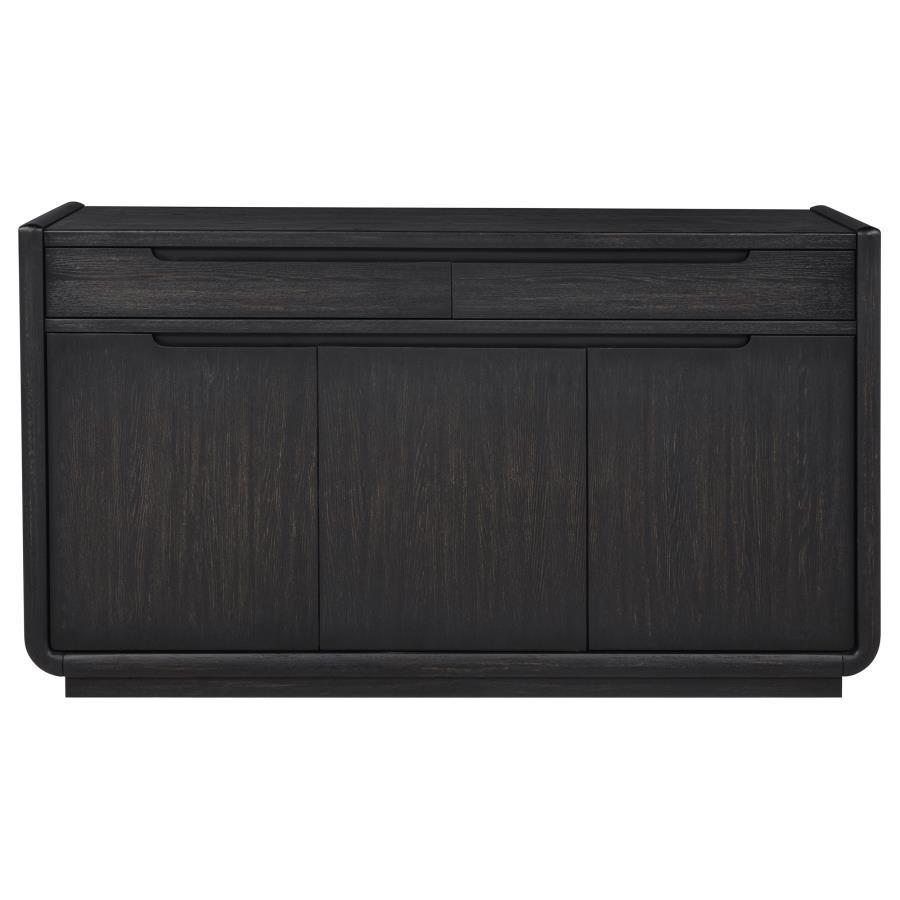 Leandro - 2 - Drawer Dining Sideboard Server - Burnished Black Servers by Coaster Fine Furniture - Walls Furniture & Mattress