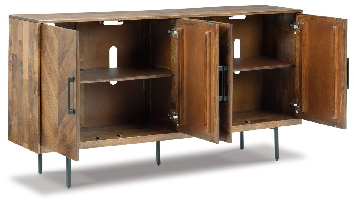 PratTVille - Accent Cabinet - Brown Accent Cabinets by Signature Design by Ashley® - Walls Furniture & Mattress
