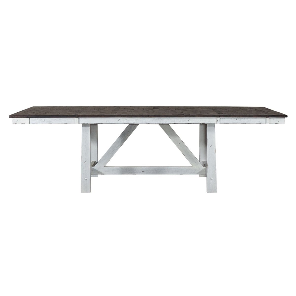 Farmhouse - Trestle Table - White Dining Tables by Liberty Furniture - Walls Furniture & Mattress