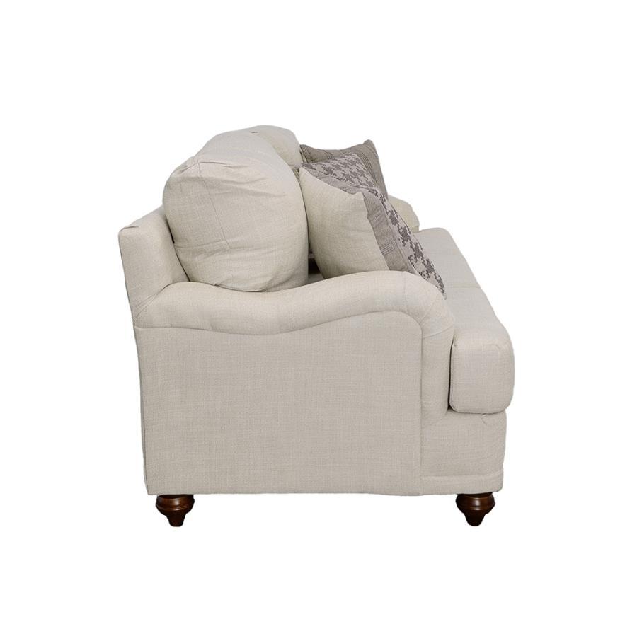 Glenn - Upholstered English Arm Sofa - Light Gray Stationary Sofas by CoasterElevations - Walls Furniture & Mattress