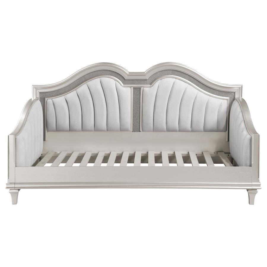 Evangeline - Upholstered Twin Daybed - Silver Oak Daybeds by Coaster Fine Furniture - Walls Furniture & Mattress