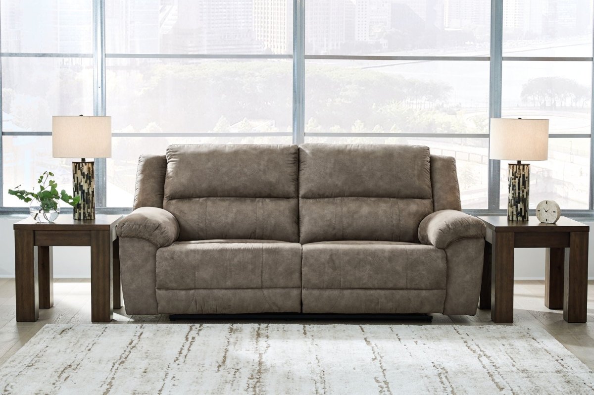 Laresview - 2 Seat Reclining Sofa - Fossil Reclining Sofas by Signature Design by Ashley® - Walls Furniture & Mattress