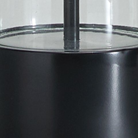 Kerrbrook - Clear / Black - Glass Table Lamp Table Lamps by Signature Design by Ashley® - Walls Furniture & Mattress