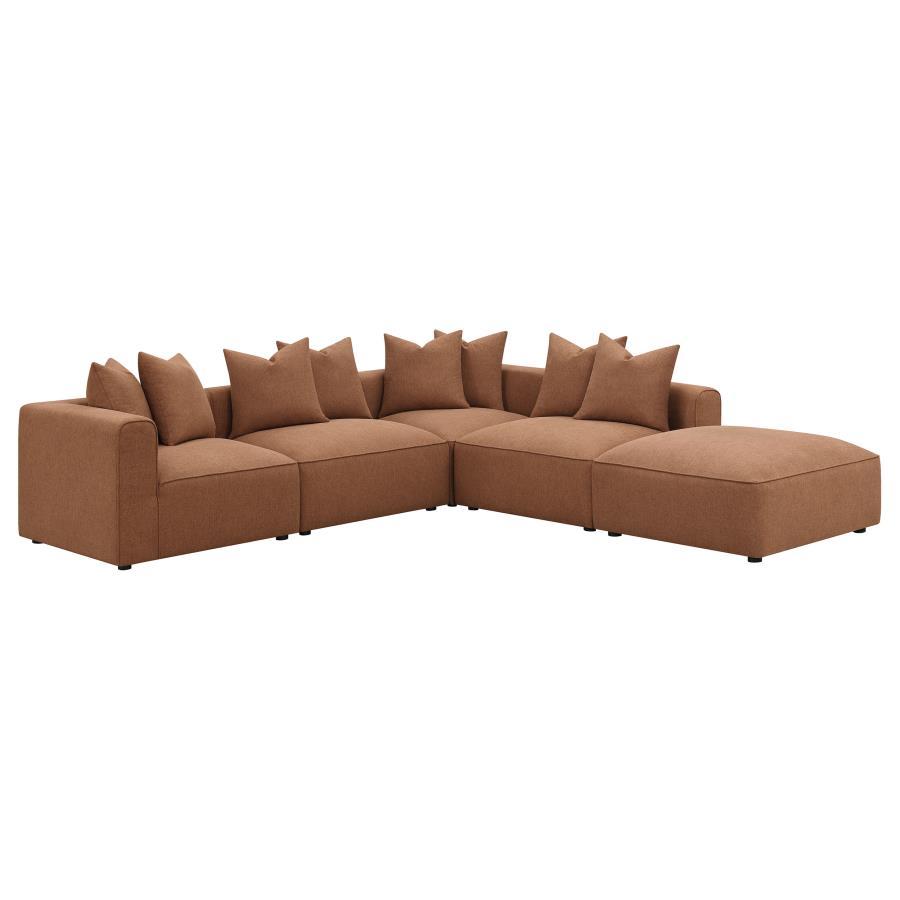 Jennifer - Upholstered Modular Sectional Stationary Sectionals by CoasterElevations - Walls Furniture & Mattress