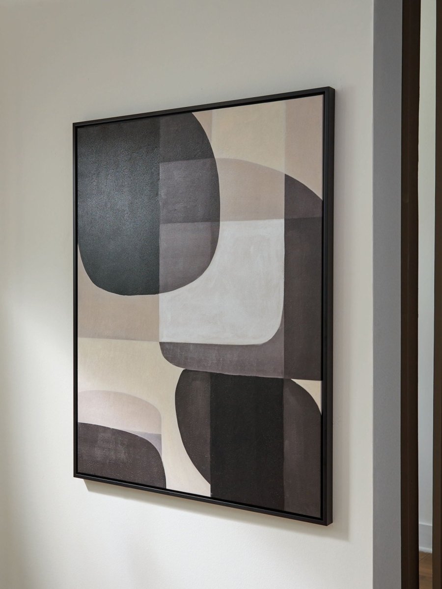 Kesleigh - Black / White - Wall Art Canvas Art by Signature Design by Ashley® - Walls Furniture & Mattress