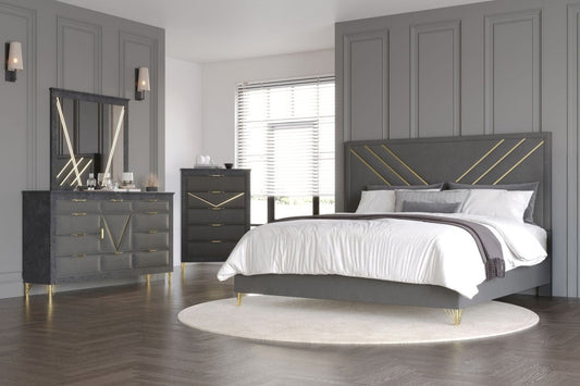 Symmetry - Bedroom Set 4 Piece Bedroom Sets by New Classic - Walls Furniture & Mattress