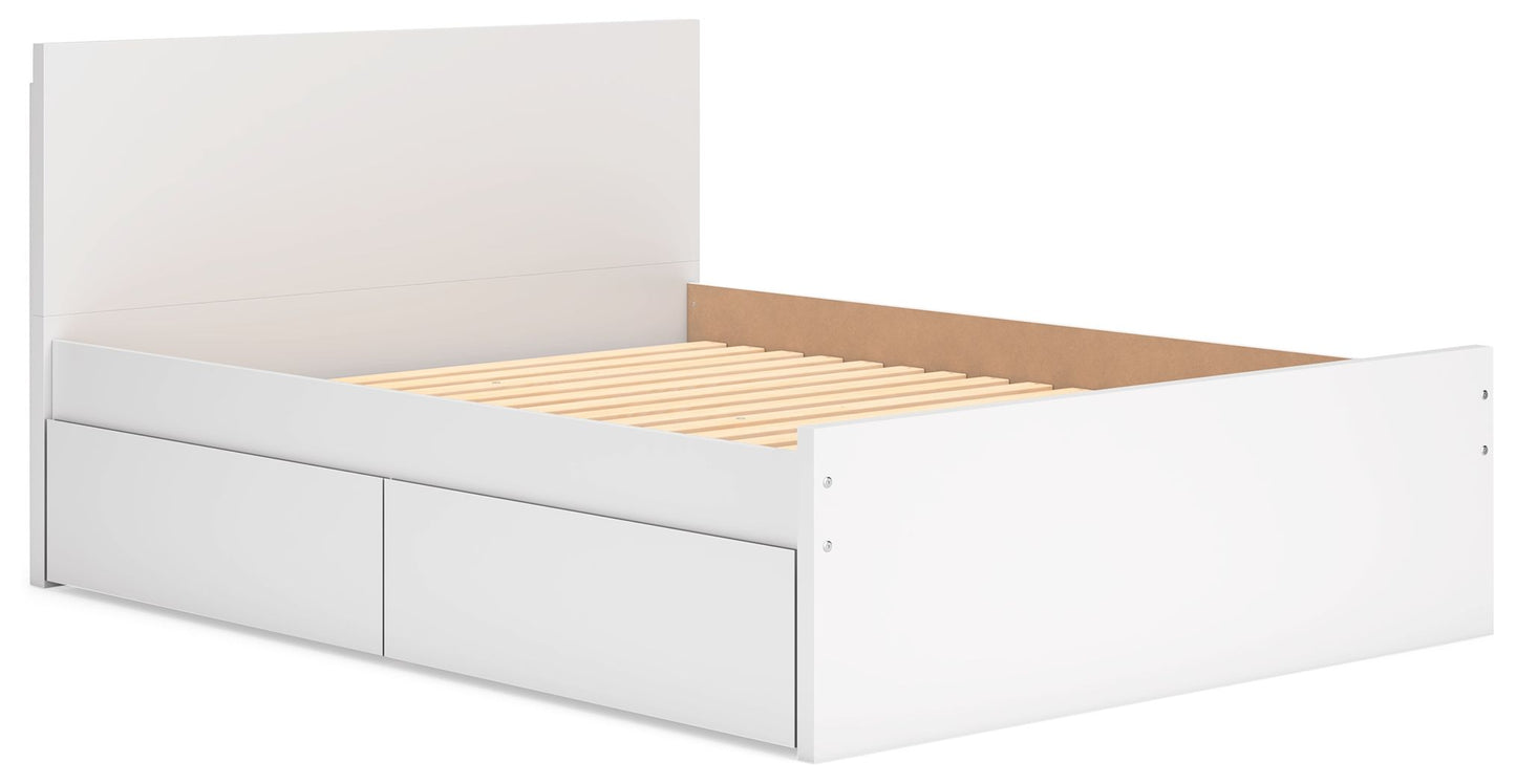 Onita - Panel Platform Bed With Storage