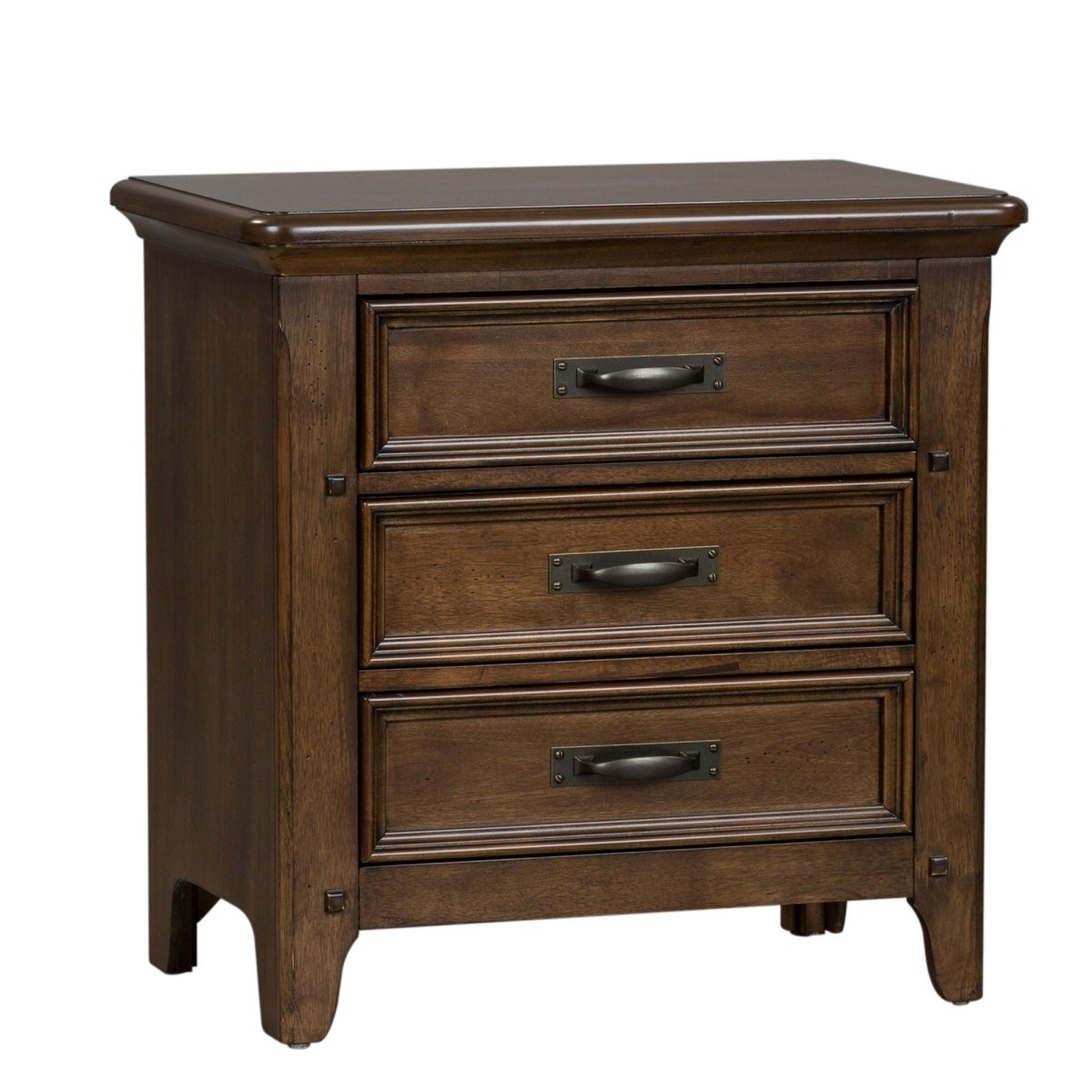 Saddlebrook - Nightstand - Dark Brown Accent Nightstands by Liberty Furniture - Walls Furniture & Mattress