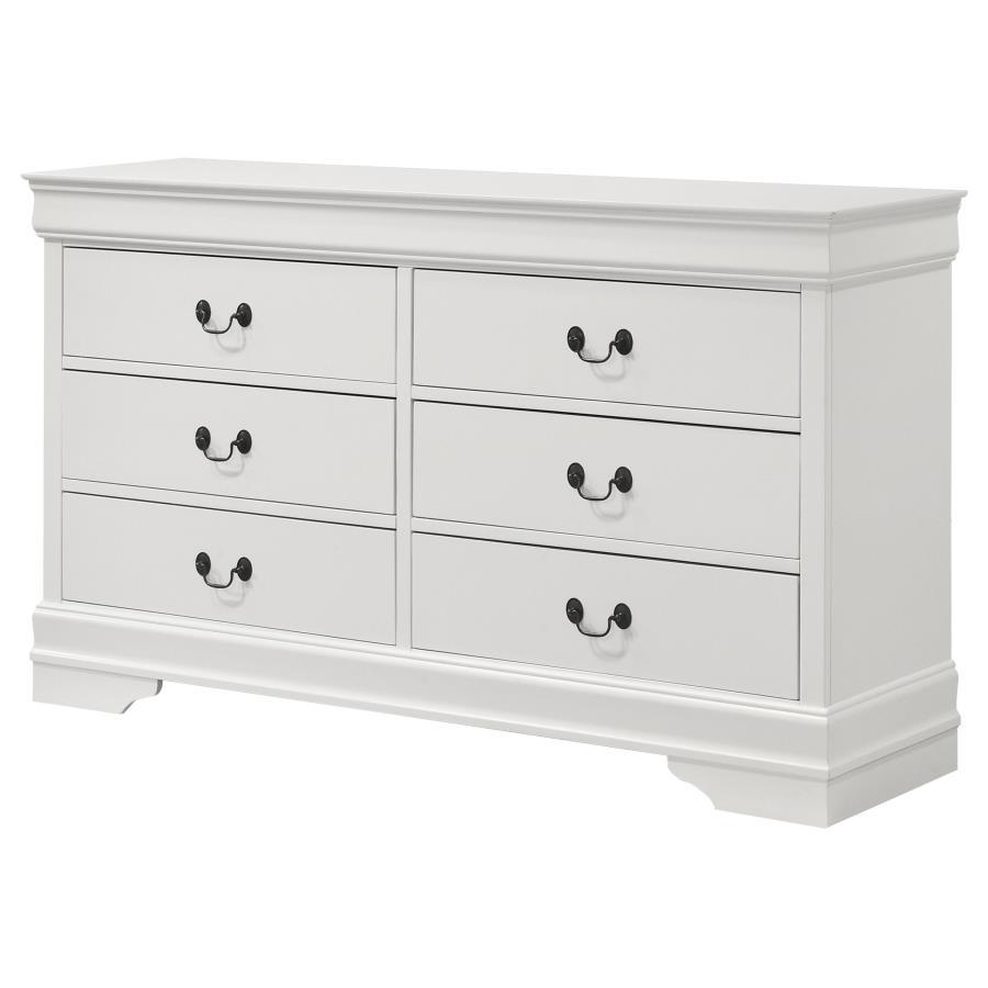 Louis Philippe - Six - Drawer Dresser Dressers by CoasterEveryday - Walls Furniture & Mattress