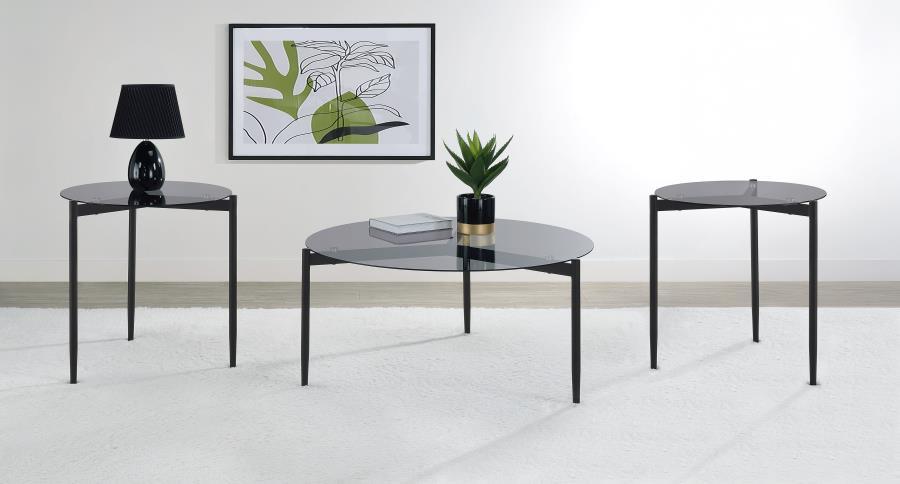 Rosalie - Round Coffee And End Table Set Table Sets by Coaster Fine Furniture - Walls Furniture & Mattress