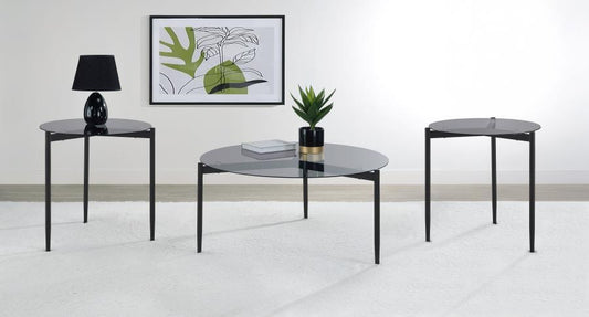 Rosalie - Round Coffee And End Table Set Table Sets by Coaster Fine Furniture - Walls Furniture & Mattress